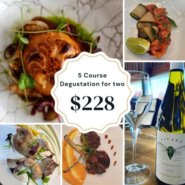 5 Course Degustation for two $228